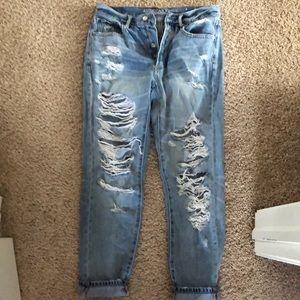 EUC hi-rise girlfriend jeans 6 - American Eagle